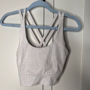 Buffbunny Snow Leopard Print Rosa Bra